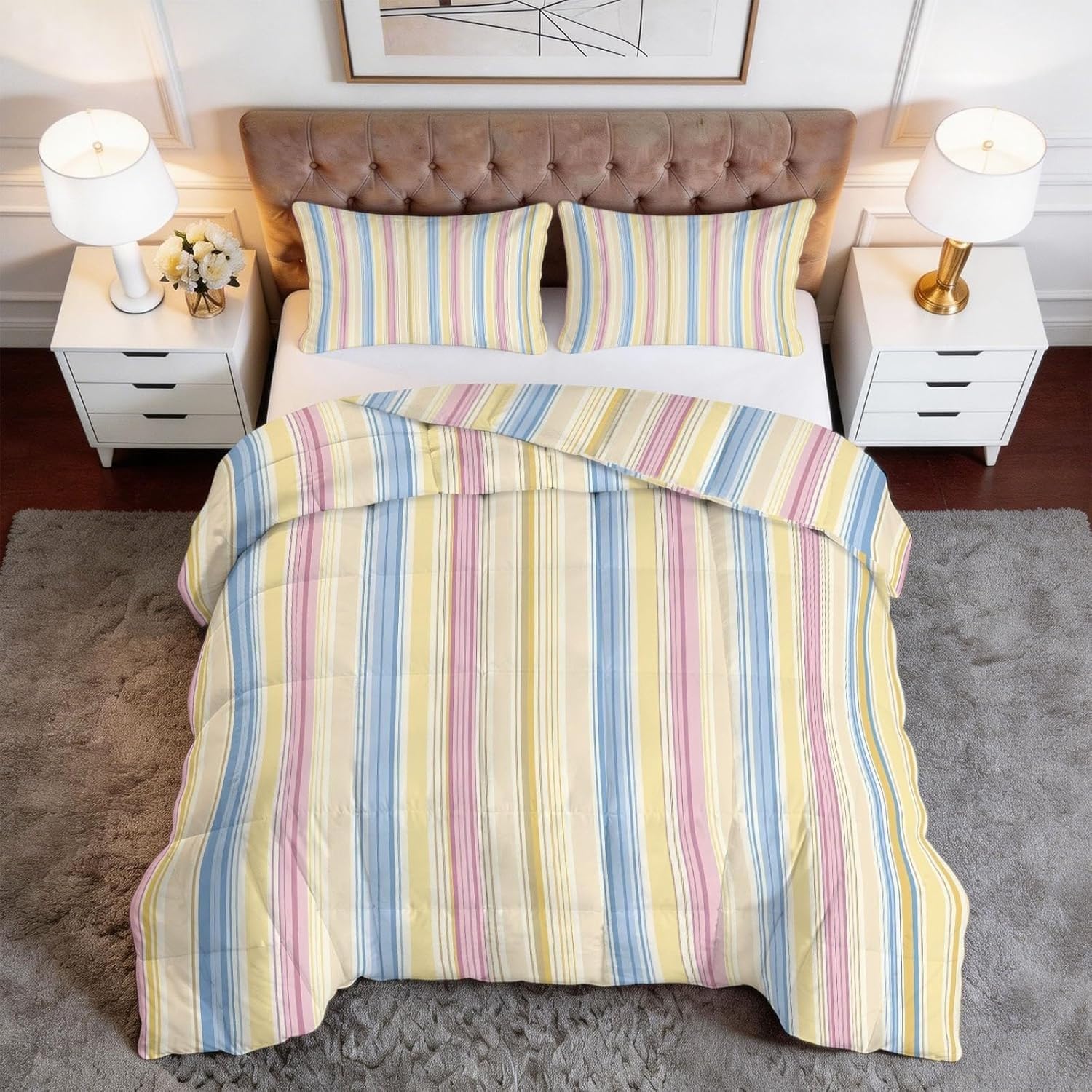 Édredon chaud coloré de 2 personne pour sublimer votre décoration de chambre