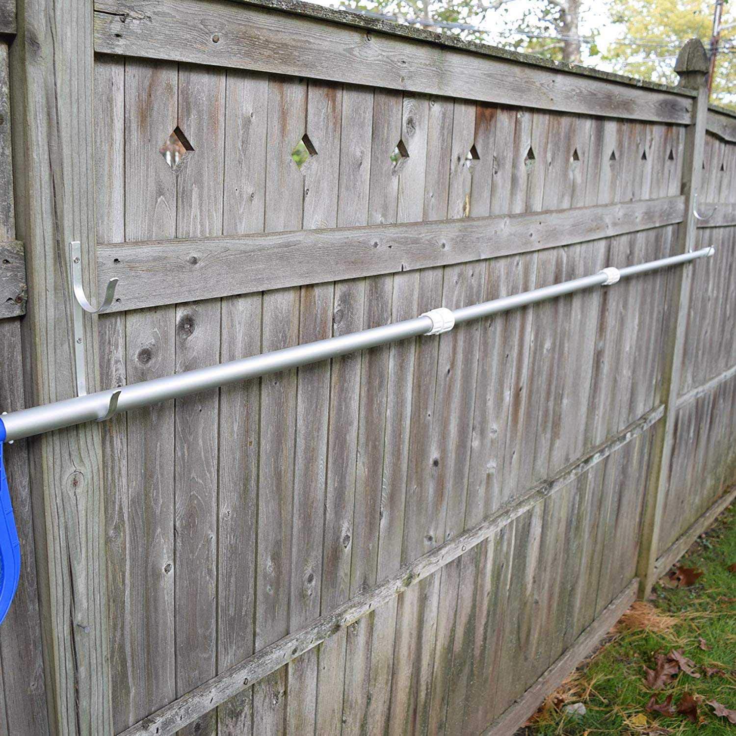 Knadgbft Lot De 2 Supports De Poteau De Piscine En Aluminium De Qualité