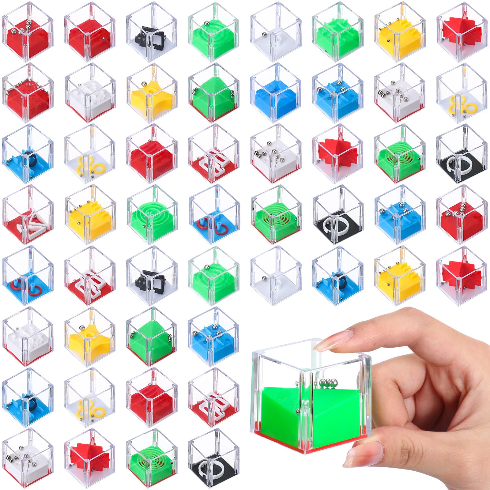 Amazon.com: Gemscream 72 Pcs Mini Teaser Puzzle Maze Cubes 1.5
