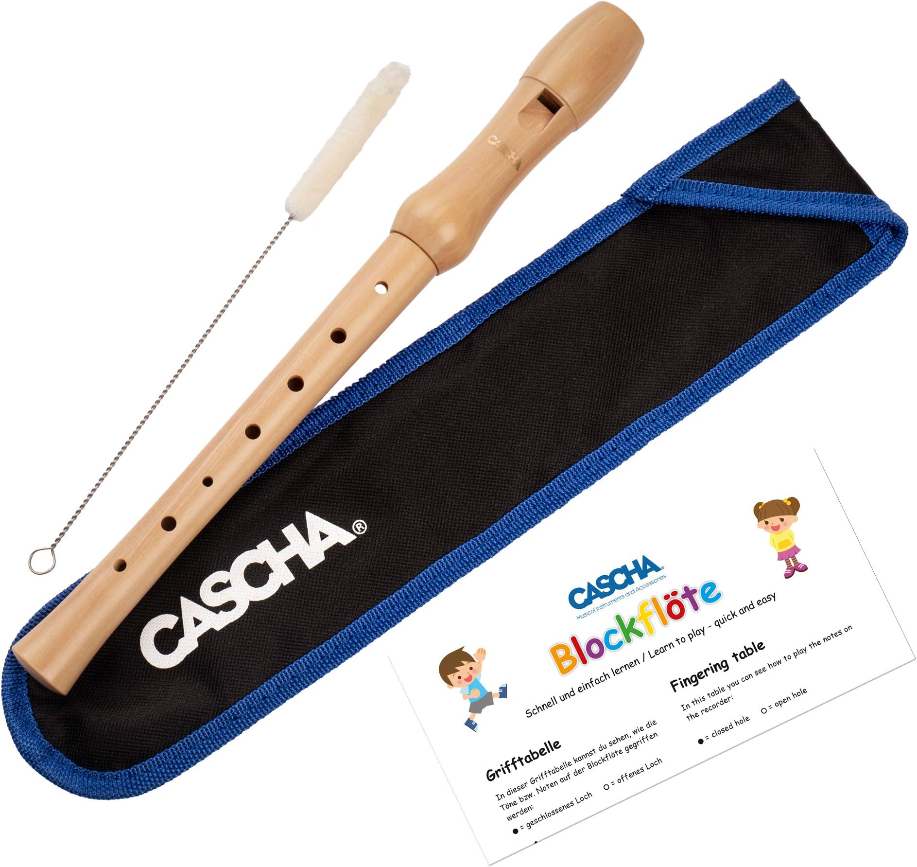 Classic Cantabile Stella Blockflöte - 2-teilige Blockflöte aus Ahorn ...