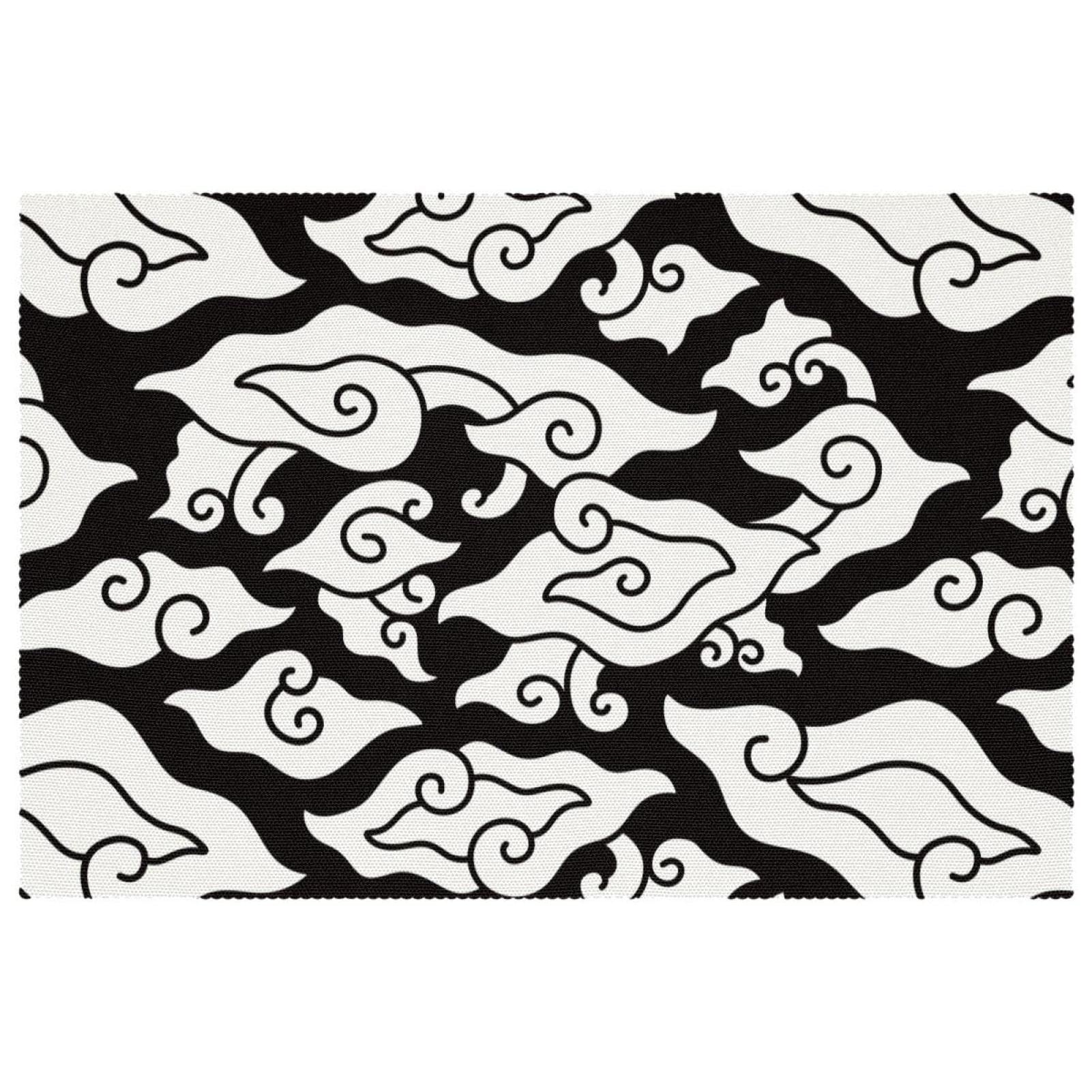 Set de table en tissu Oxford résistant à la chaleur au design élégant Batik d'Indonésie