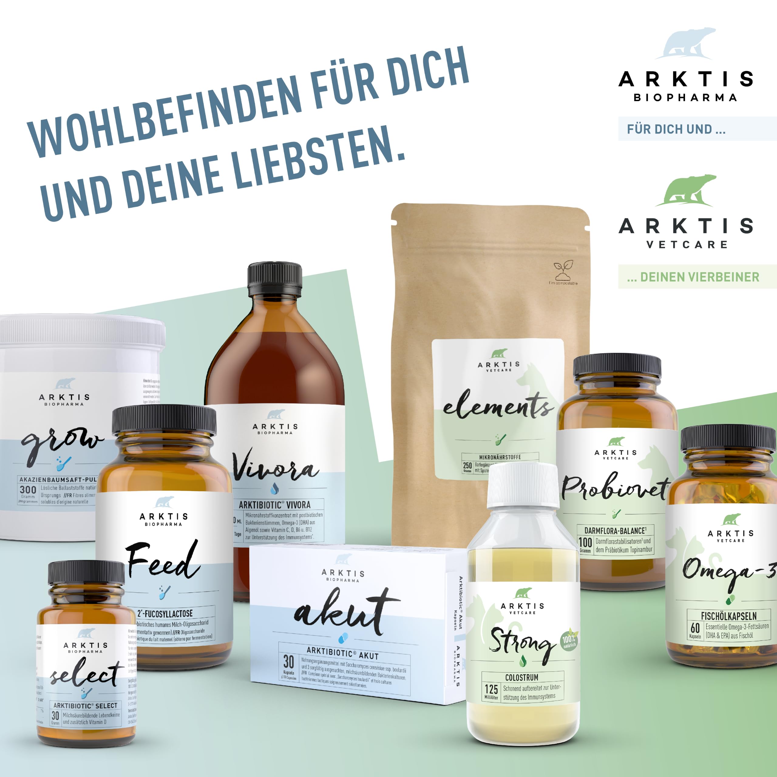 Arktibiotic Premium 180g Probiotika in Apothekenqualität + Vitamin D | Tägliche Darmkur mit 9 Milchsäurebakterien für Immunsystem & Verdauung