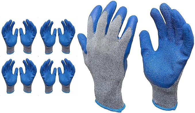 SAFEYURA Anti Cut Industrial Safety Gloves for Maintenance Work - Pack of 5 Pairs