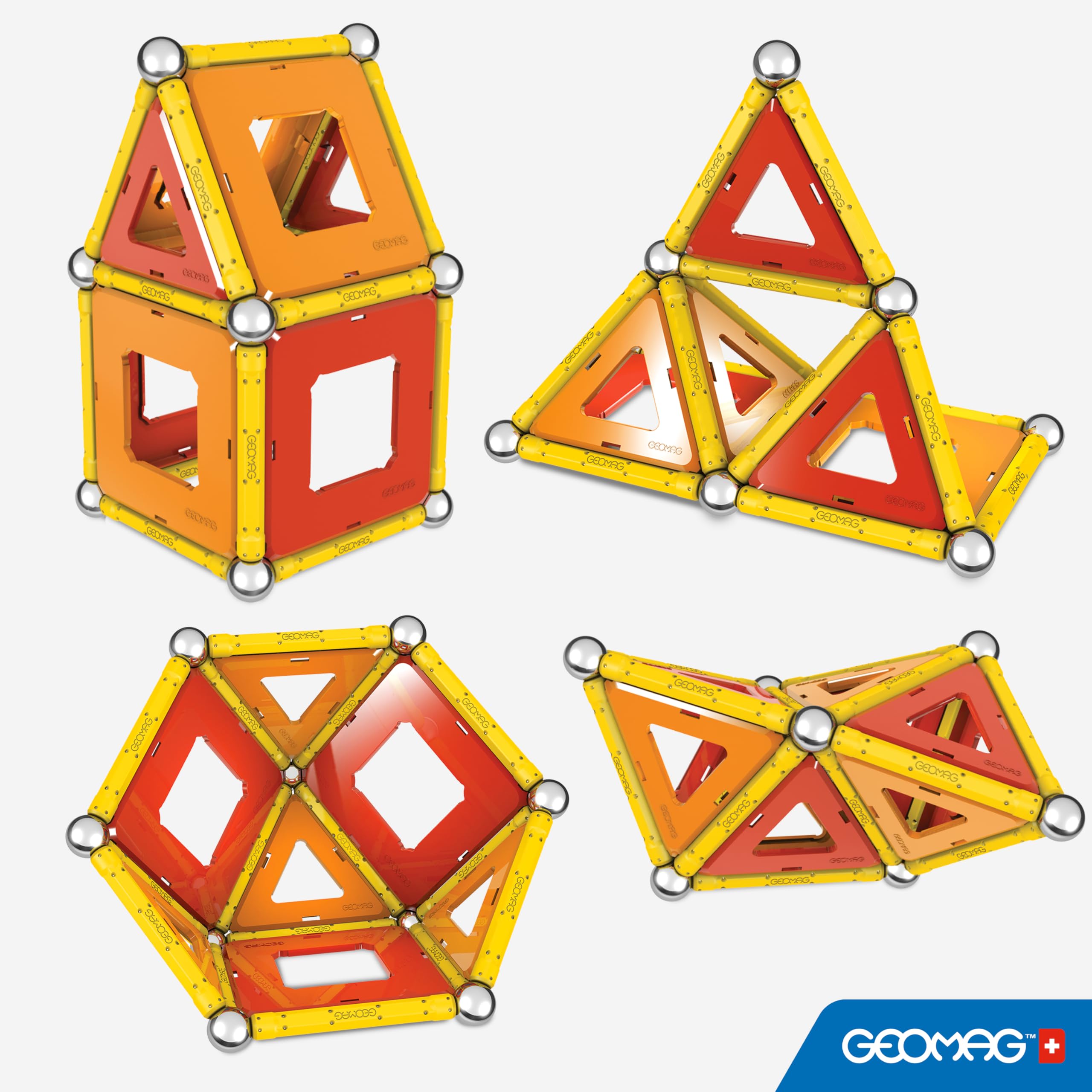 Amazon.com: Geomag - PANELS - 50-Piece Magnetic Building Set