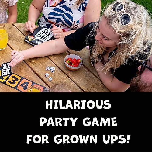 Miniatura 6 de Ginger Fox We're All Gonna Die - Divertido juego de fiesta para adultos, el juego de cartas cooperativo de cortar en dados con la muerte, humor