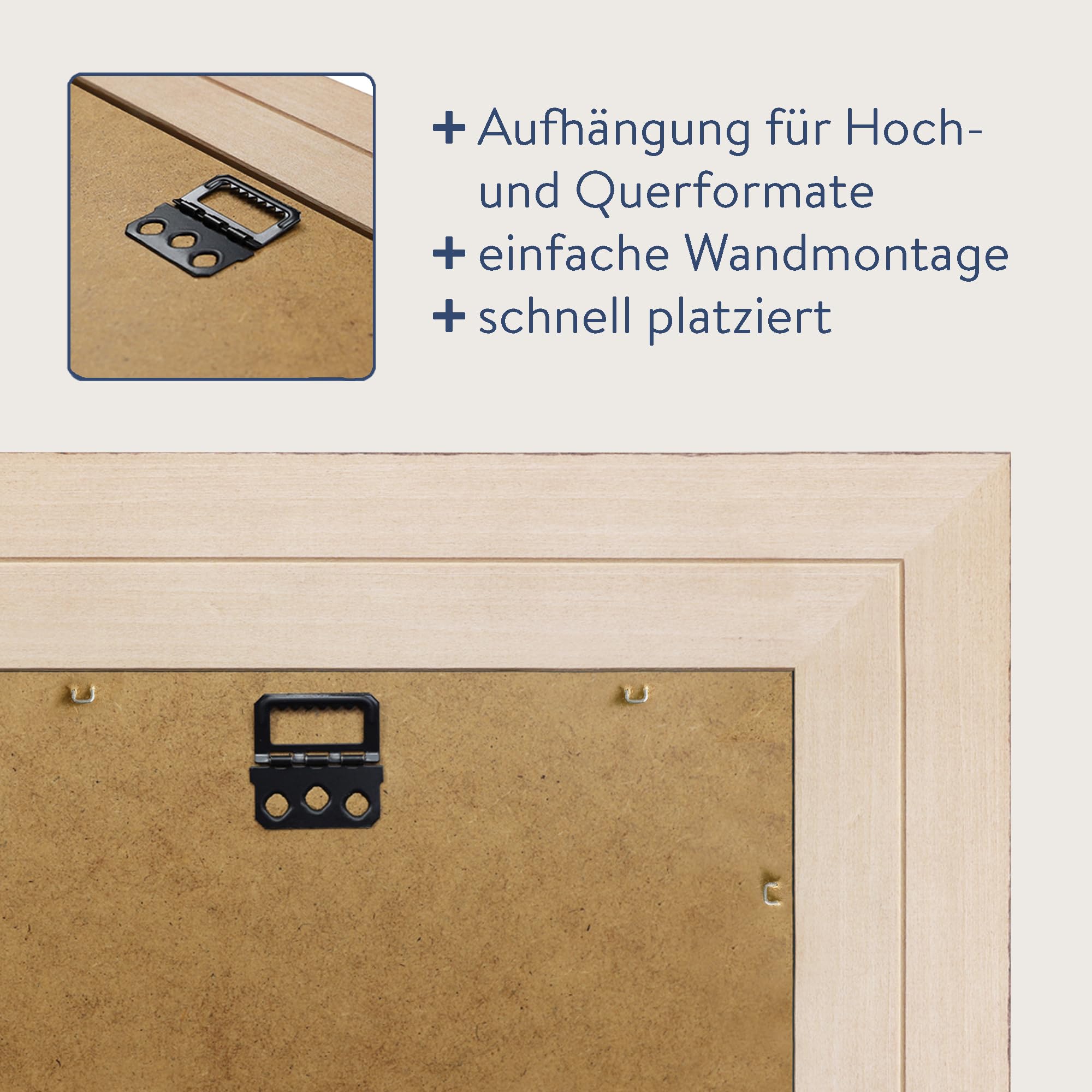 WANDStyle großer Spiegel Weiß, Barock Spiegel, großer Wandspiegel Vintage 60x80 cm, Hängespiegel groß, Badspiegel Holz, Flurspiegel Wand, Standspiegel, Mirror H550 - Made in Germany