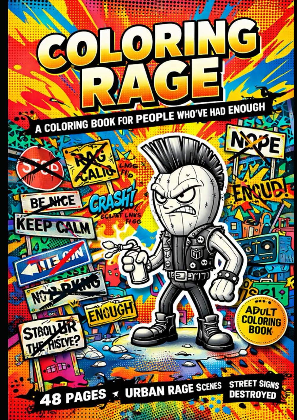 COLORING RAGE: A coloring book for PEOPLE WHO'VE had enough