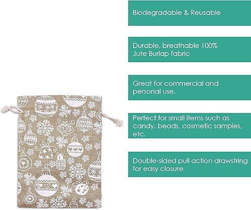 Miniatura 4 de TheDisplayGuys - Bolsas de muselina de algodón con cordón para regalos, regalos de fiesta, muestras.