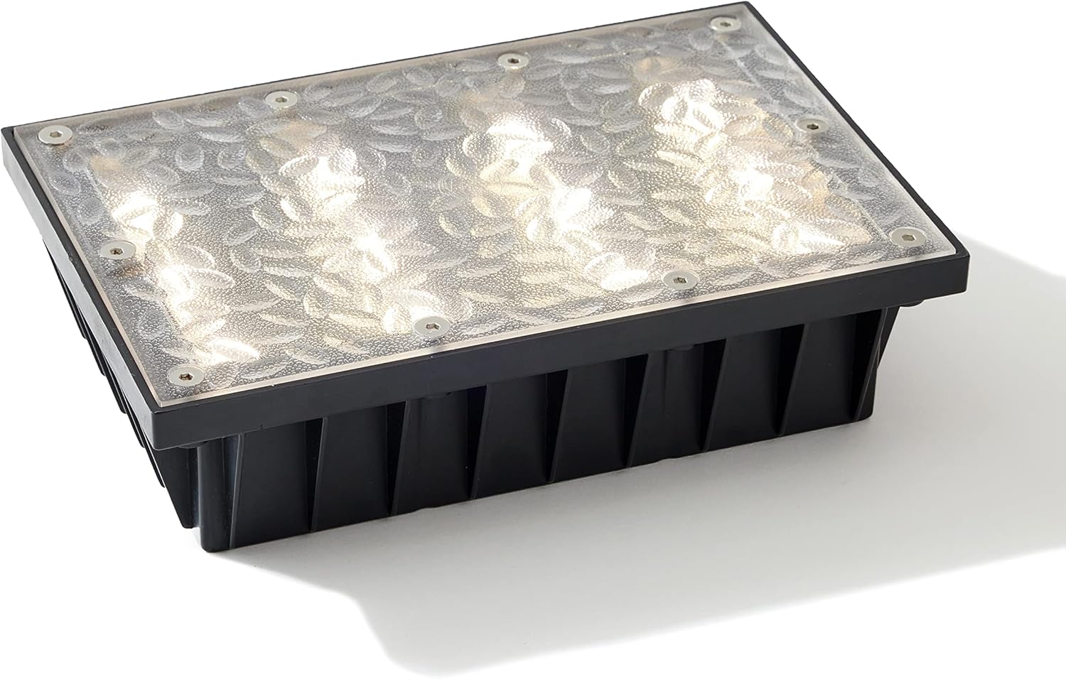 LampLust Solar Brick Paver Lights 6x9 Recessed Landscape Path Light