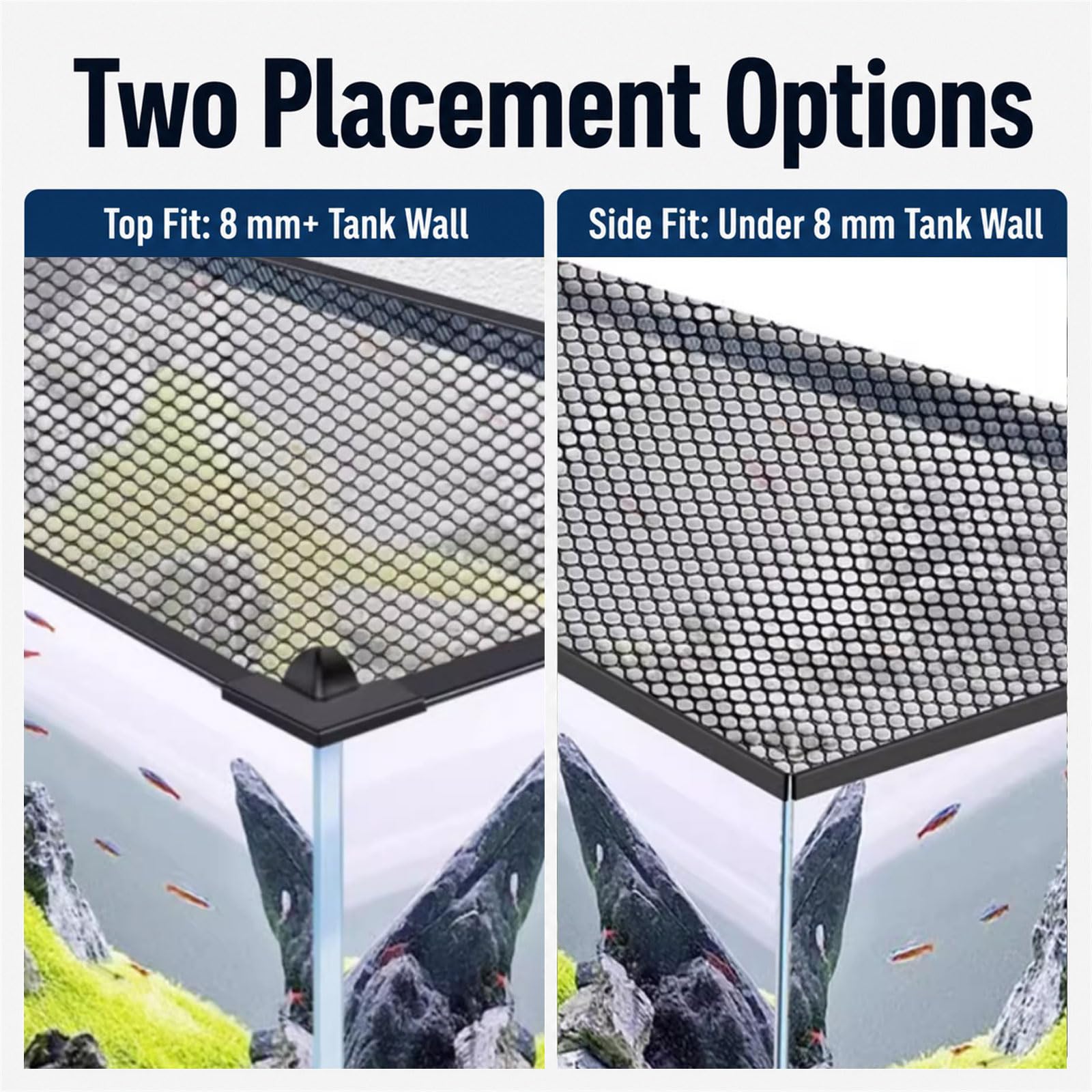Magnetische Aquariumabdeckung,Aquarium Abdecknetz Magnetisch,Aquarium Bildschirm Top Abdeckung,Sicheren Halt,verhindert,DASS Fische herausspringen,für Fische,Reptilien,Schildkröten