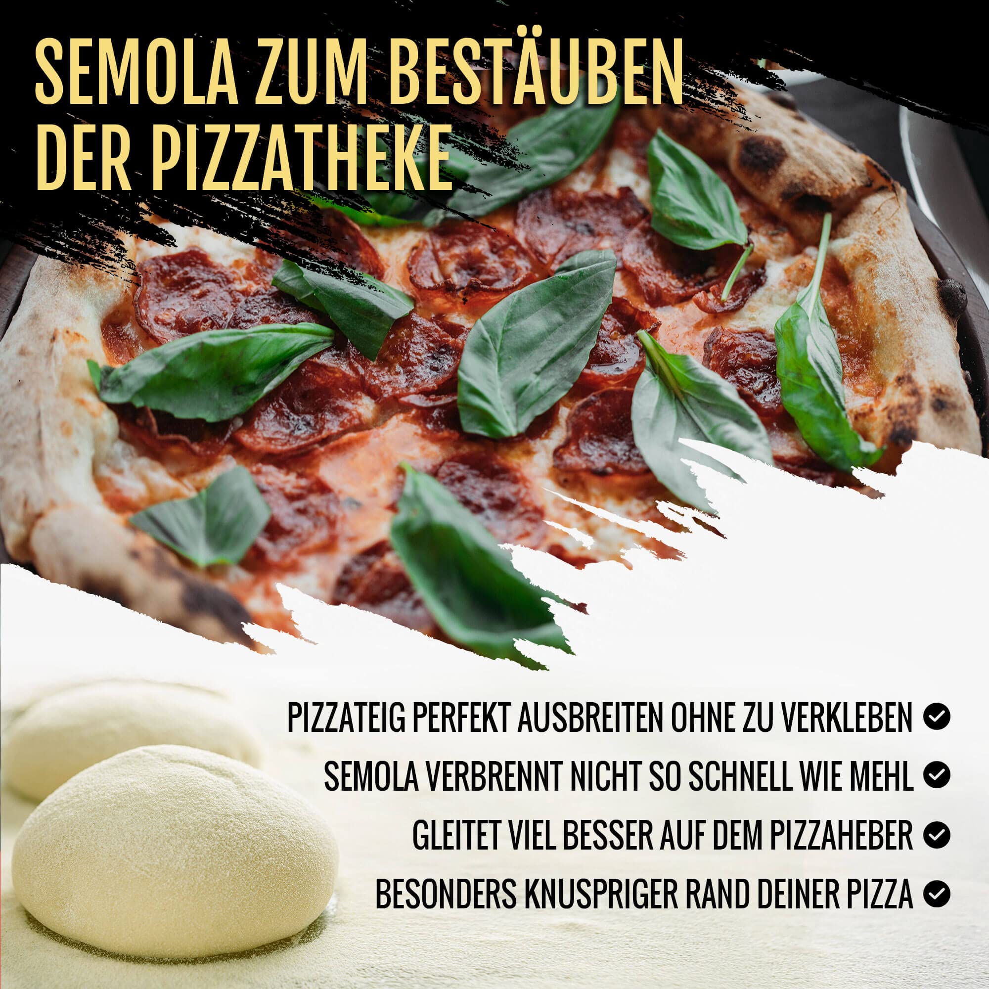 Caputo Testpaket - 2x 1kg Cuoco + 2x 1kg Pizzeria + 2x 1kg Semola + 1x 100g Lievito Trockenhefe