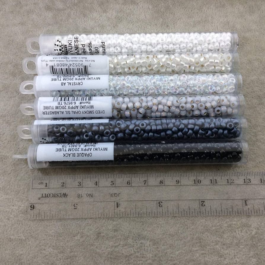 Miyuki Round Rocaille Seed Bead 11/0 Transparent Frosted Purple AB 3 Gram Tube P 4269