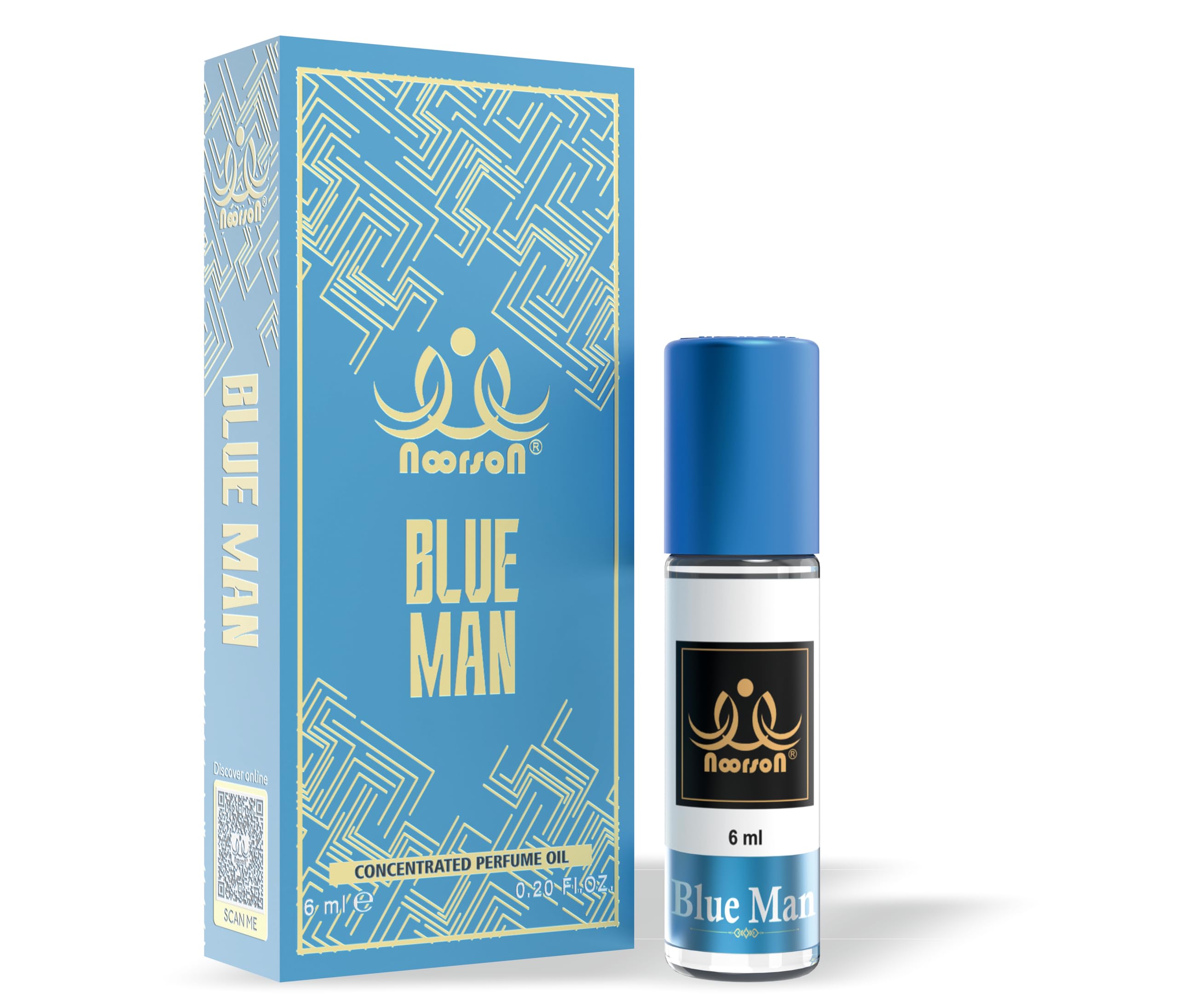 Noorson Blue Man Attar | Ibadat Series | Arabic 100% Pure Roll On Perfume Oils For Men And Women-6ml-picture-54