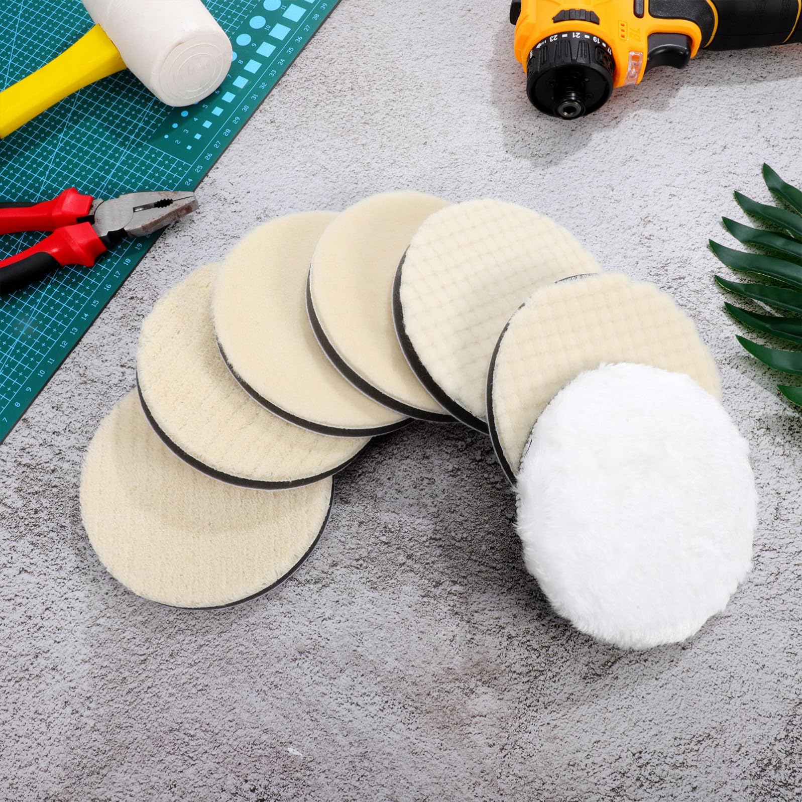 7stücke Teiliges Polierpad Buffing Pads Für Bohrmaschinen Vielseitige Polierwerkzeuge Für Effektives Polieren Und Finish Von Fahrzeugoberflächen