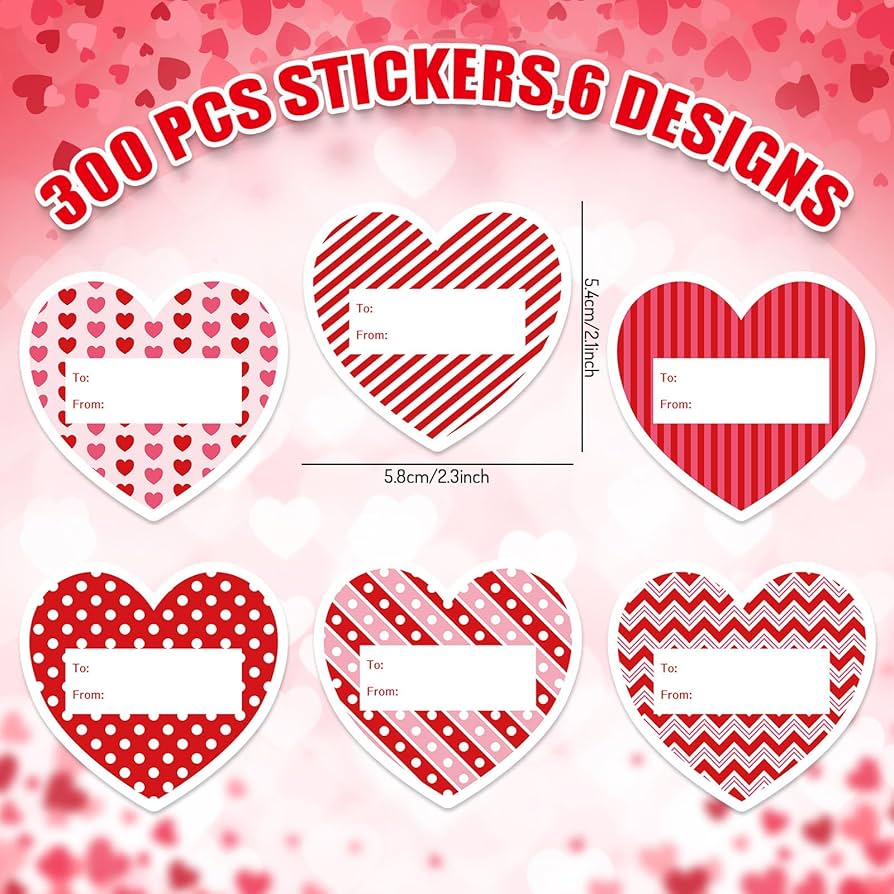 Amazon.com: JarThenaAMCS 300Pcs Valentine's Day Tag Stickers Heart to & from Gift Name Tag Self-Adhesive Labels for Holidays and Birthdays Decoration : Office Products amazon-com-jarthenaamcs-300pcs-valentine-s-day-tag-stickers-heart-to-from-gift-name-tag-self-adhesive-labels-for-holidays-and-birthdays-decoration-office-products