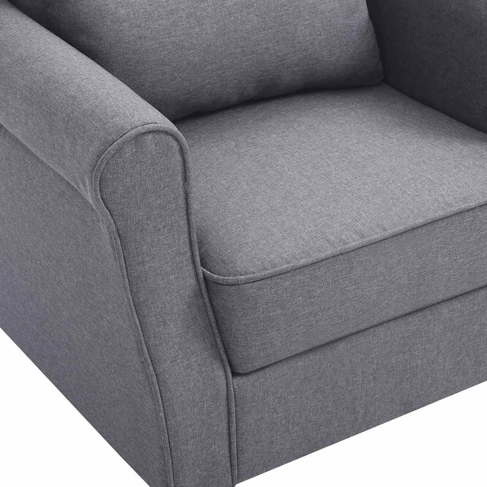 Gecheer Poltrona Grigio Scuro in Tessuto, per Salone e Angolo Lettura