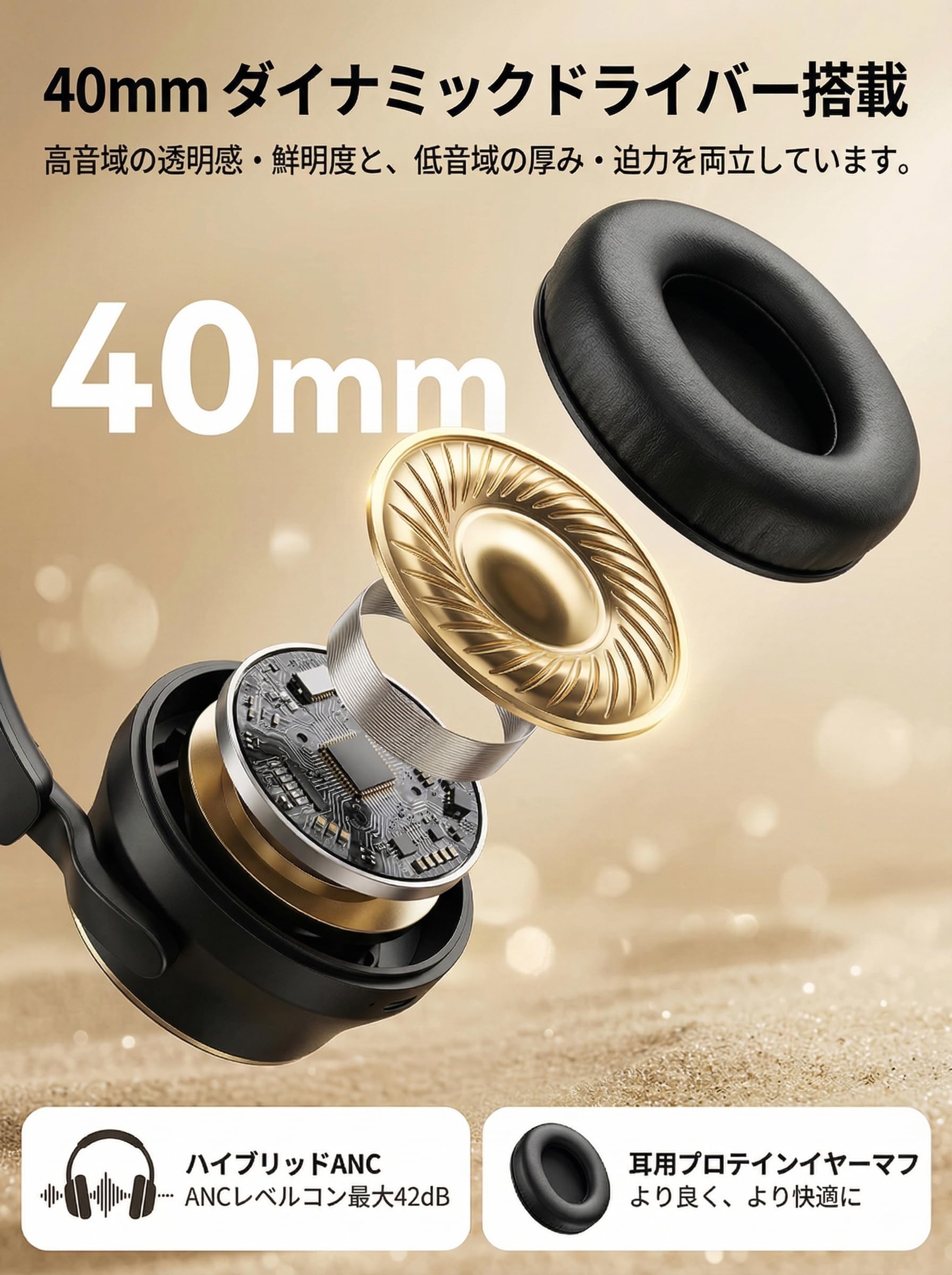 Amazon.co.jp: ヘッドホン bluetooth 【2026最新Bluetooth5.4