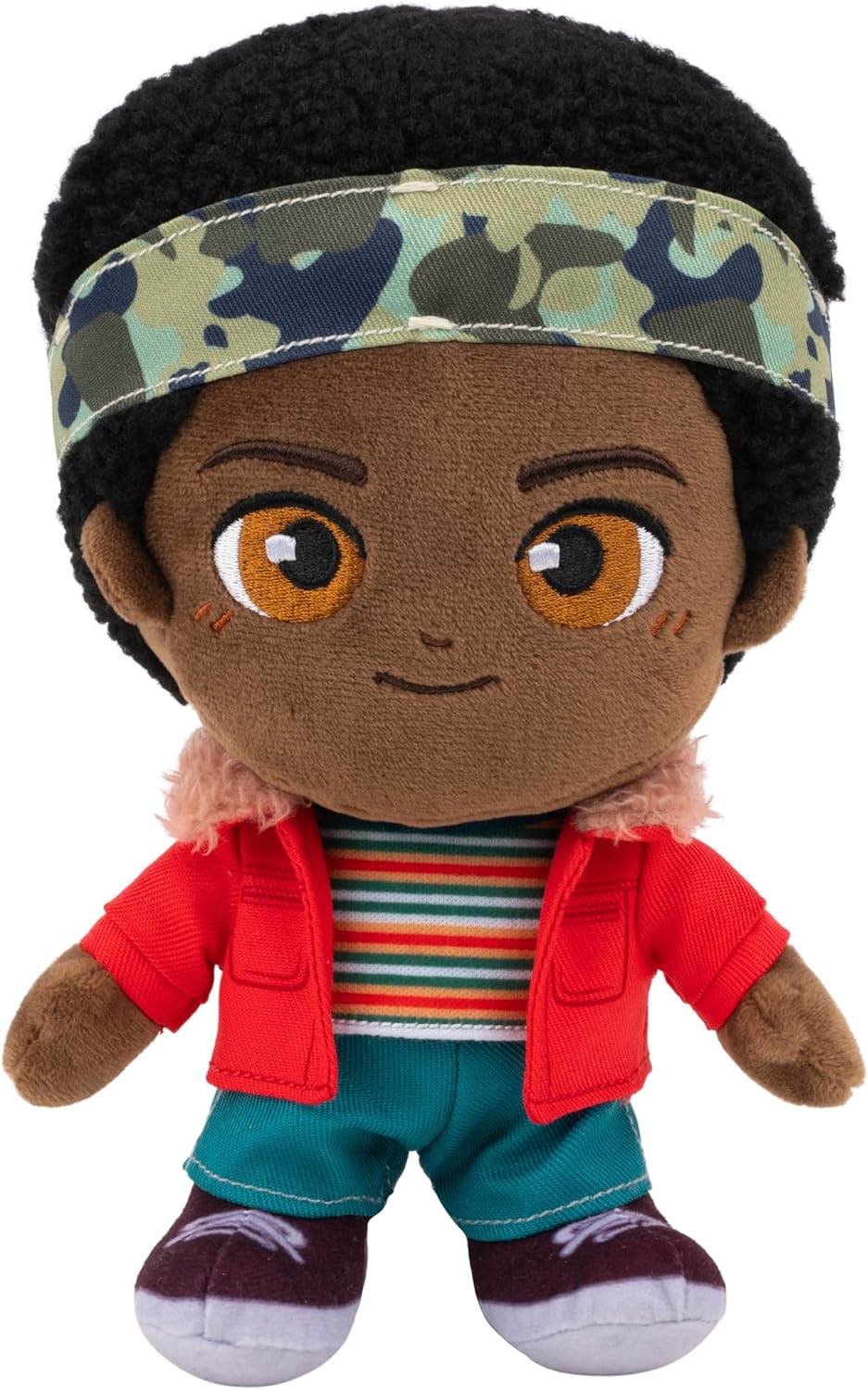 Stranger Things Dustin Henderson Upside Down Collector Figure - 6-Inch Highly Detailed Figure with Soft Good Clothing and Unique Accessories