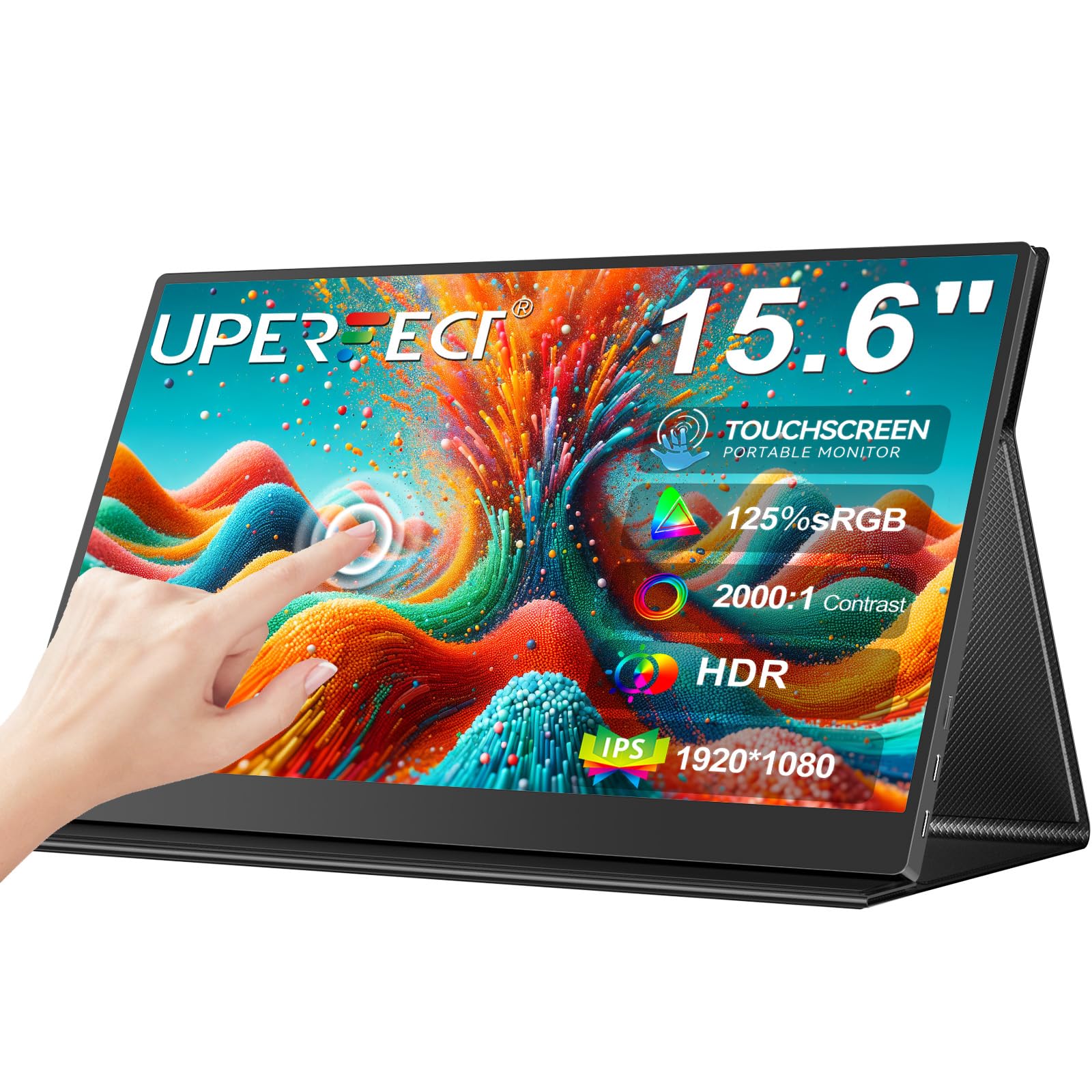 UPERFECT Portable Monitor Touchscreen 15.6 Inch Portable Screen