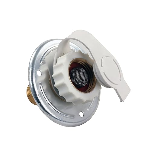 JR Products 62185 Aluminum City Water Flange - 1/2" MPT x 3/4"