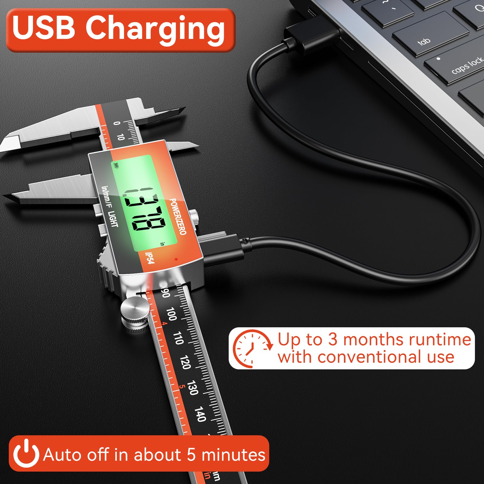 Preciva Digital Calipers - Rechargeable & Accurate -3 Preciva Digital Calipers - Rechargeable & Accurate -3