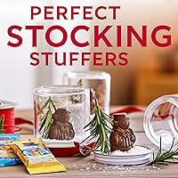 Vista 4 de GHIRARDELLI Muñecos de nieve de chocolate con leche y caramelo, bolsa de 5.8 oz, dulces de chocolate navideño premium envueltos individualmente