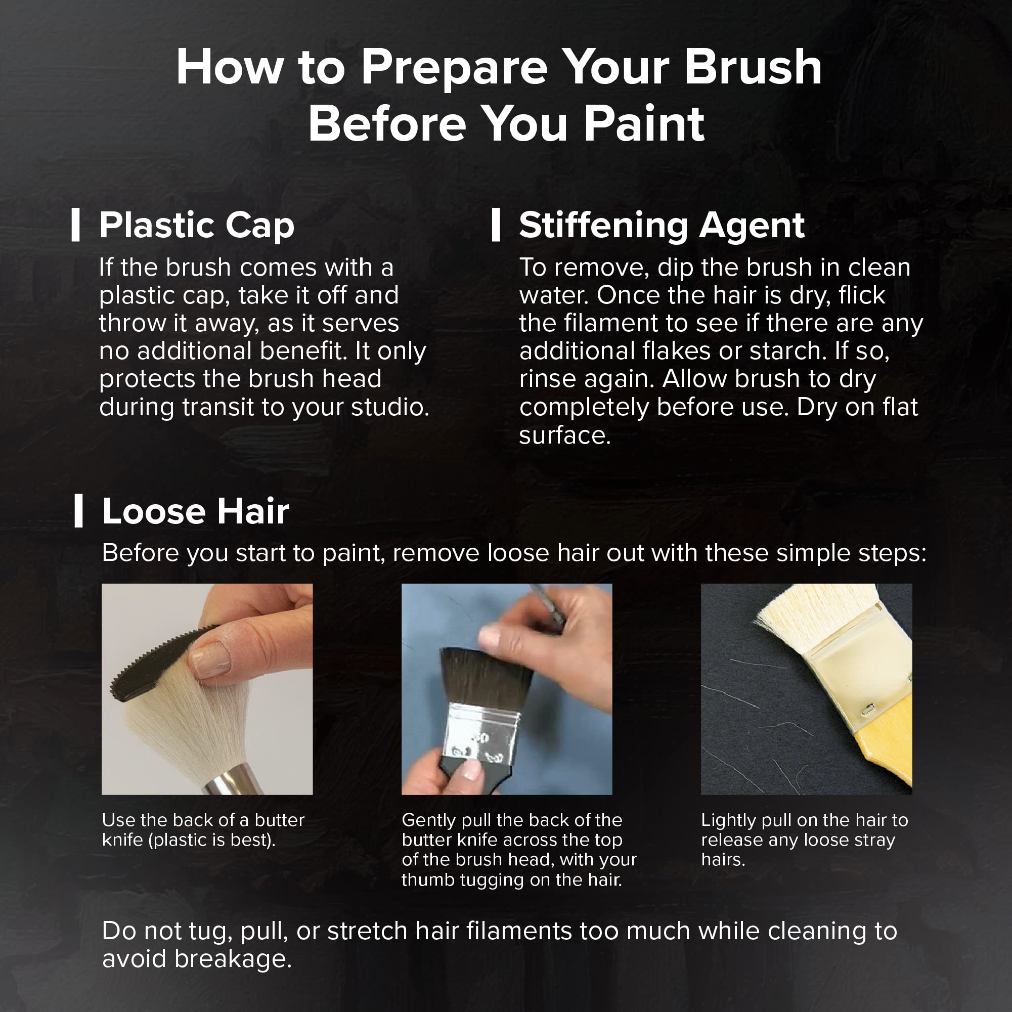 Silver Brush Limited WC-3124ST Black Velvet Voyage Master Travel Set for Watercolor, Gouache, Inks, & Dyes, Set of 4, Sizes 2, 4, 6, and 8 Round Paintbrushes, Short Handle: 3 Pc Master Watercolor Set