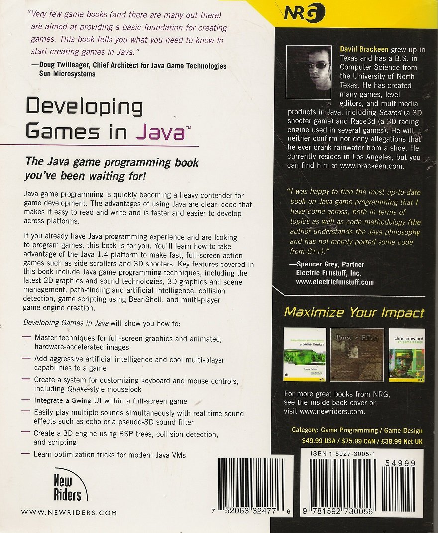 Developing games in Java
