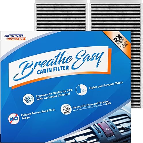 Miniatura 60 de Spearhead Odor Defense Breathe Easy - Filtro de cabina para AC y calentador Compatible con 300 2011-23, Challenger 2011-23, Charger 2011-23 como
