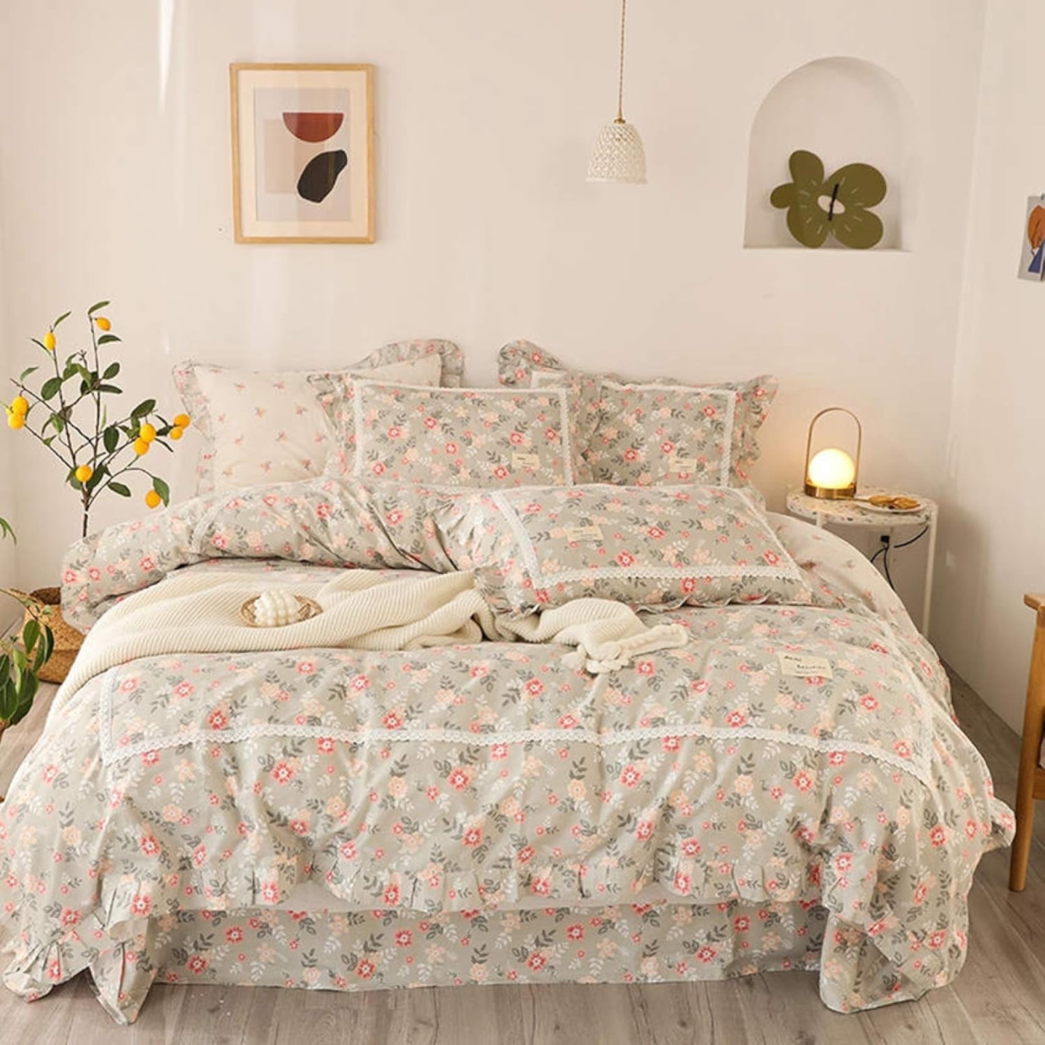 布団カバー 4点セット ダブル 1808 掛布団カバー カラー ボックスシーツ 枕カバー*2 肌ざわりが良い 通気性に富んで 毎日の