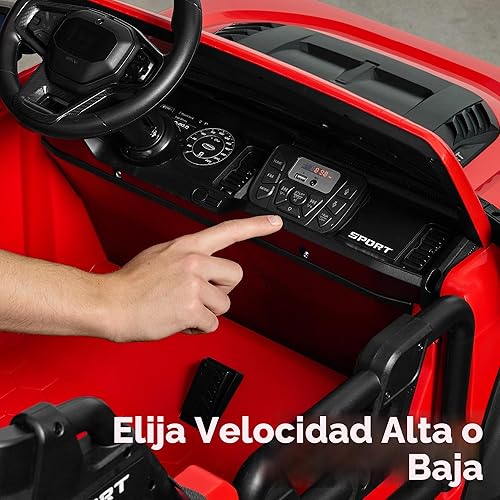 Miniatura 6 de Best Choice Products Camión eléctrico de 2 plazas para niños de 24 V con capacidad de peso de 132 libras, control parental, Bluetooth, luces LED,