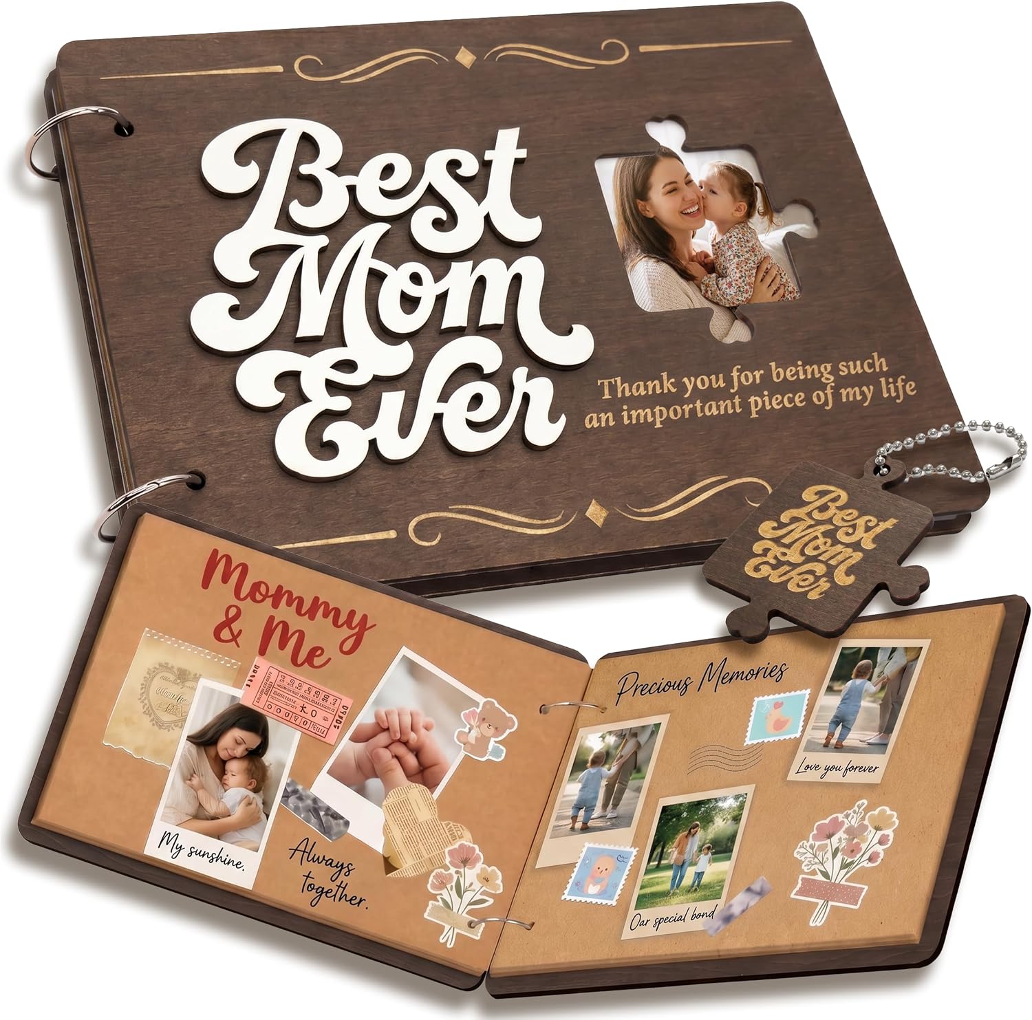 Stofinity Best Mom Ever Scrapbook, Moms Birthday Gift Ideas from Daughter