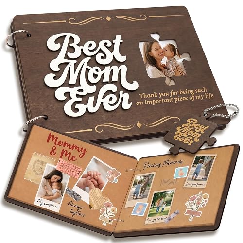 Stofinity Best Mom Ever Scrapbook, Moms Birthday Gift Ideas from