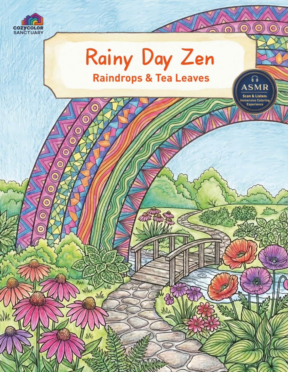 Rainy Day Zen: Finding Peace in the Rain:A Meditative (CozyColor Sanctuary)