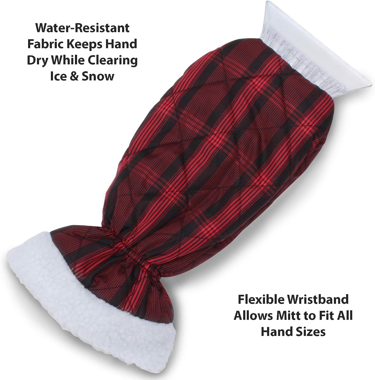Flexible Flyer Deluxe Car Snow Scraper Mitt, Mini Windshield Ice Removal Glove image 3