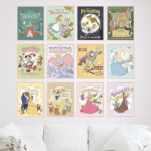 Miniatura 6 de BigWig Prints Arte de pared de Disney, pósteres de Disney, decoración de guardería de Disney, decoración de habitación de princesa Disney,