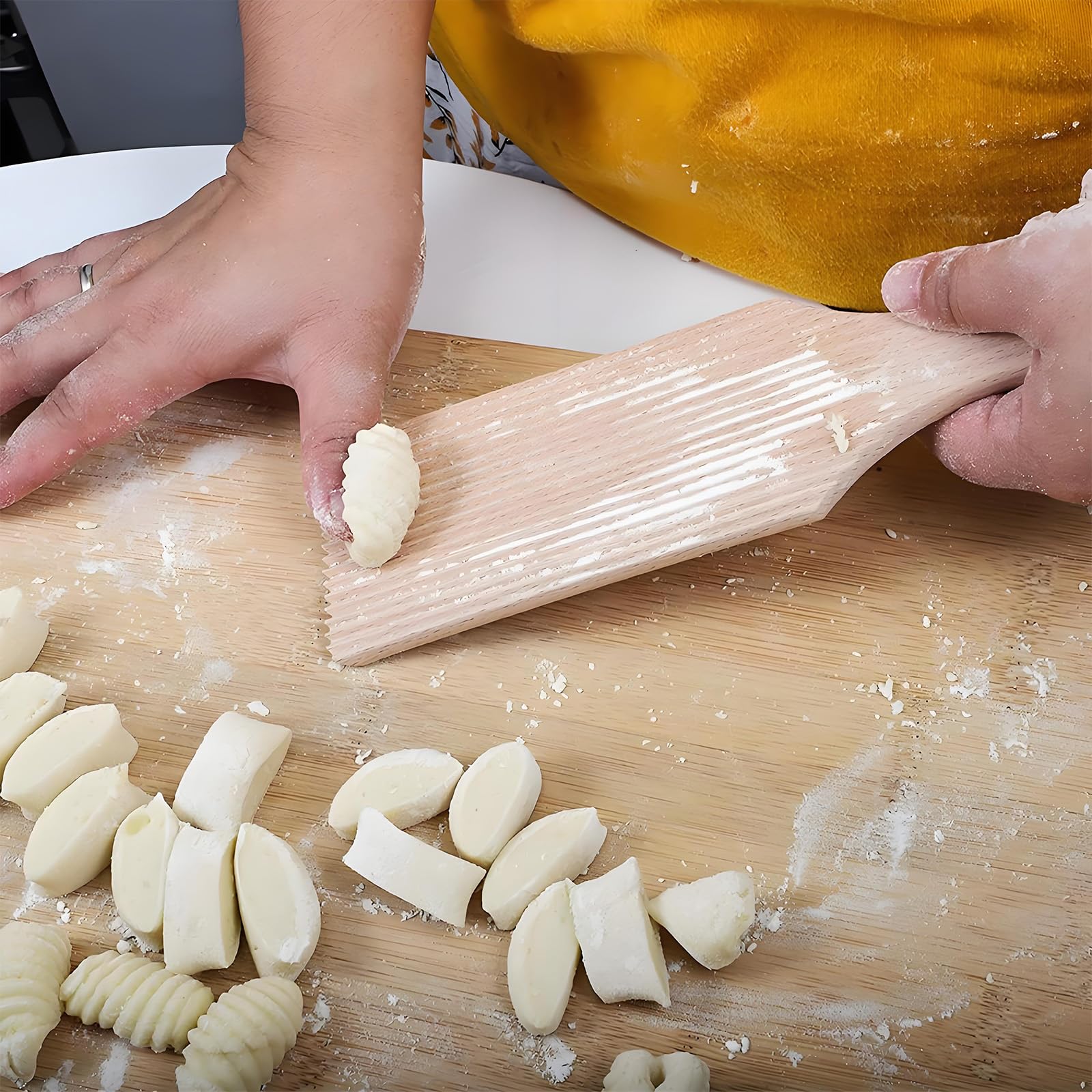 Gnocchi Tagliere per pasta legno faggio accessori pasta maker spätzle fare gnocchi noodles maccheroni cucina utensili