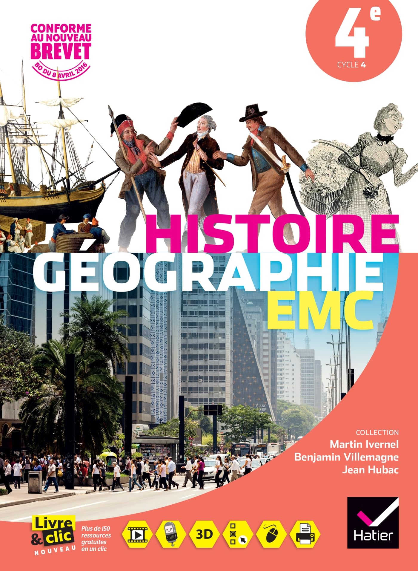 Histoire-Géographie Enseignement Moral et Civique 4e éd. 2016 - Manuel de l'élève
