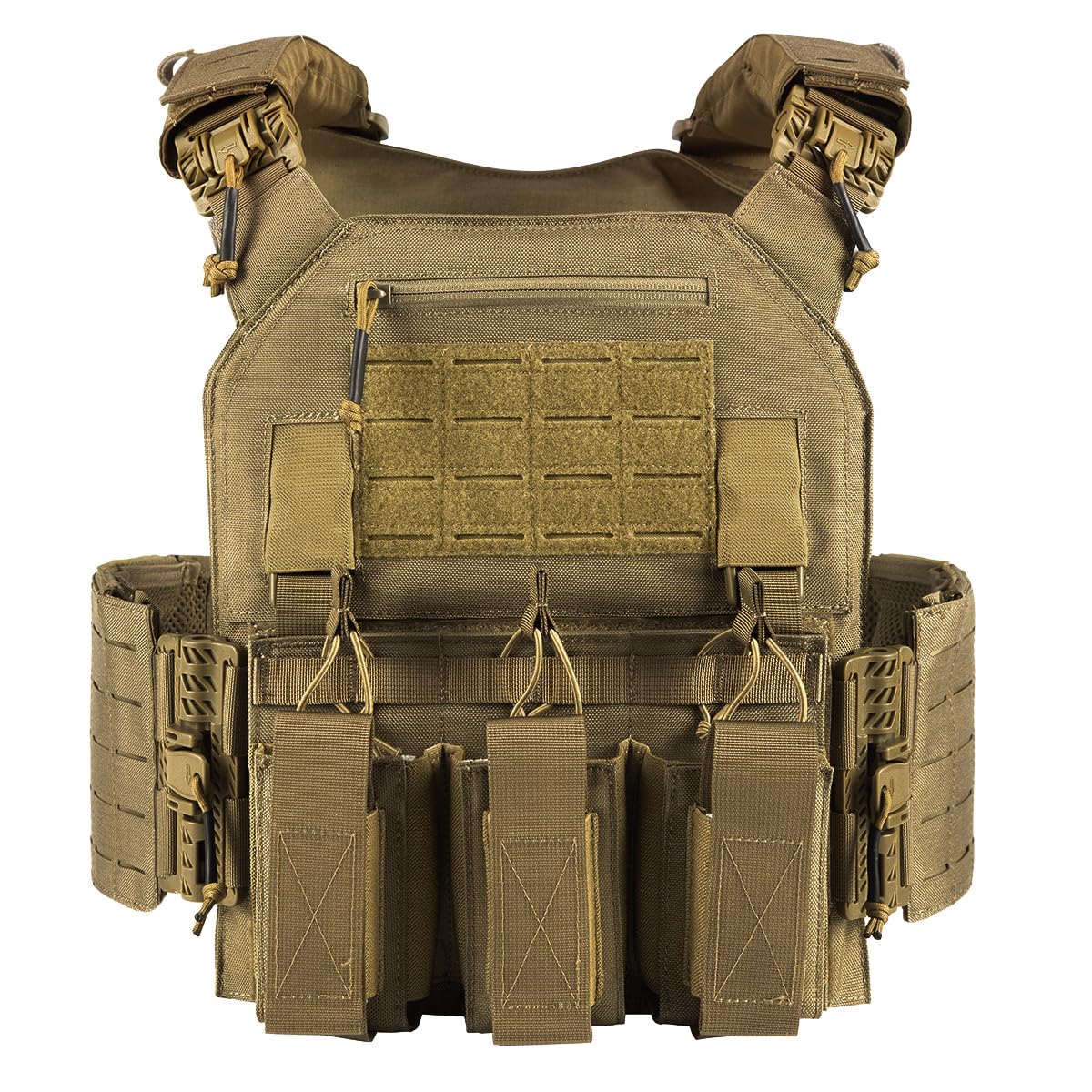 Tactical Vest, Quick Release Lightweight Airsoft Vest, Adjustable Weighted Vest for Outdoor Hunting Training