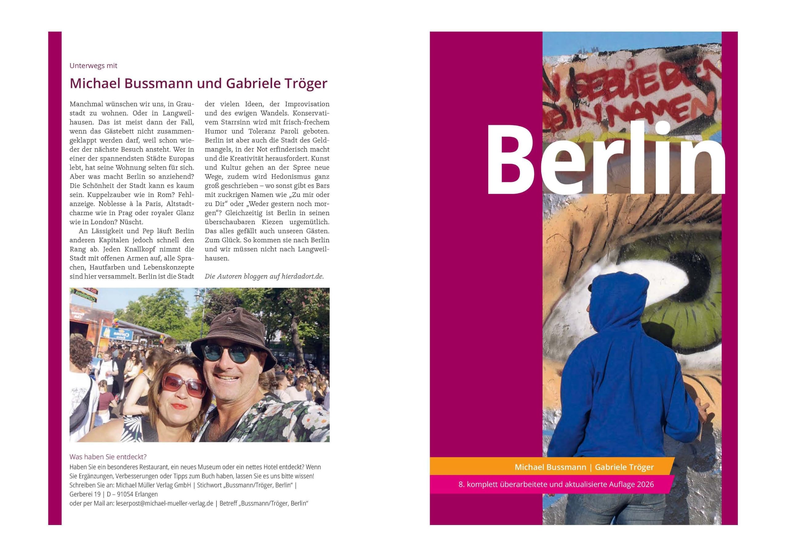 MICHAEL MÜLLER Reiseführer Berlin MM-City: 100% authentisch, aktuell und vor Ort recherchiert. Inkl. Faltkarte & App.