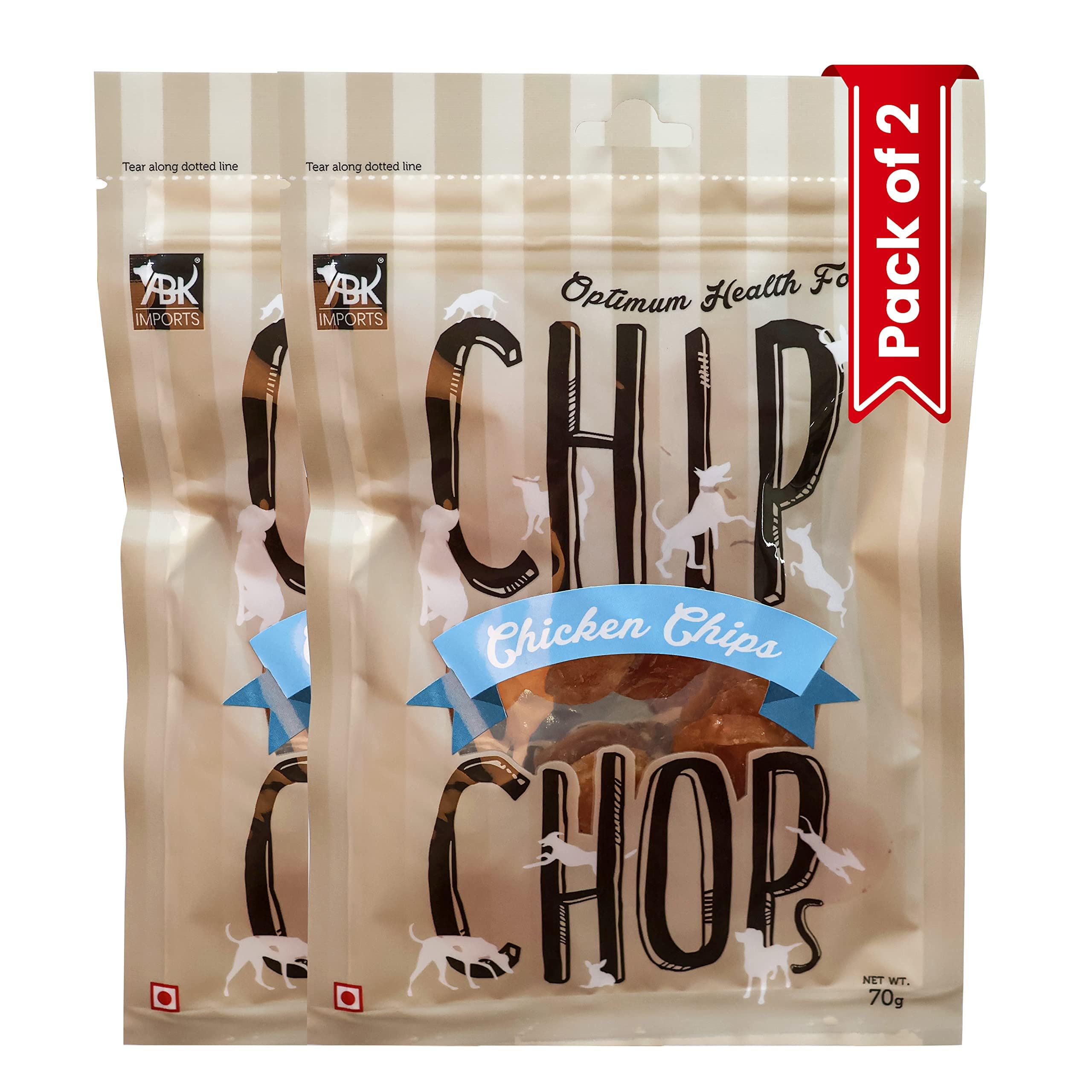 Chip Chops Combo of 1 Freeze-Dried Single Ingredients Chicken Breast Dog Treats and 1 Pack of Chip Chops Chicken Chips Dog Treats with High Protein for All Dog Breeds and Life Stages