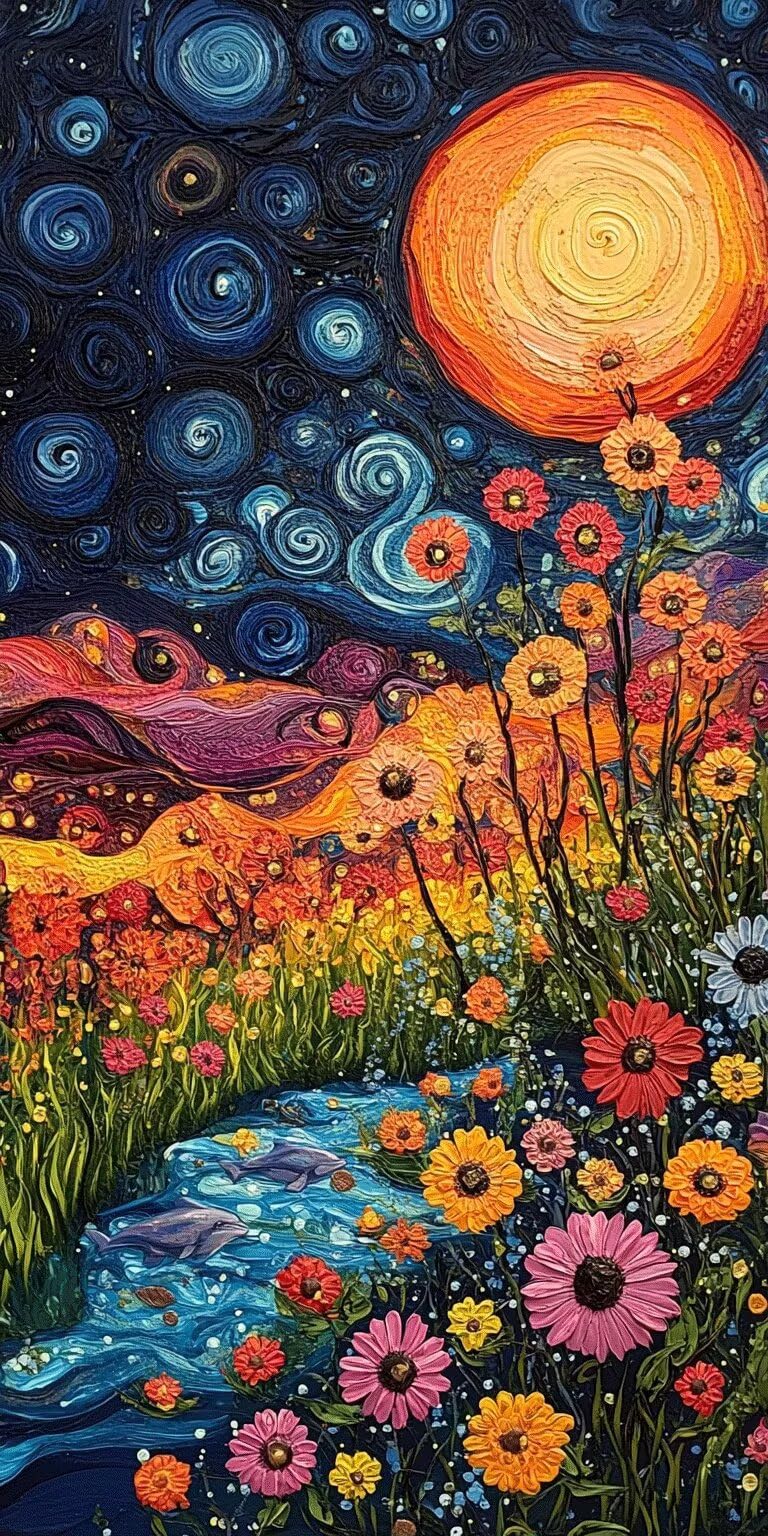 Dipingere con i Numeri Adulti astrattofiori, 100x200cm, k-15 | Paint by Numbers Senza Cornice, Quadri da Dipingere Numerati, Decorazioni Parete, Oggetti Decorativi per la Casa