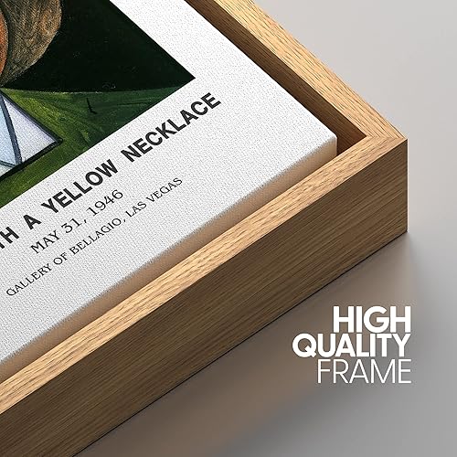 Miniatura 30 de IDEA4WALL - Lienzo enmarcado con impresión de arte abstracto listo para colgar en la pared de la sala y habitación Bs06-2103-famoso-m15