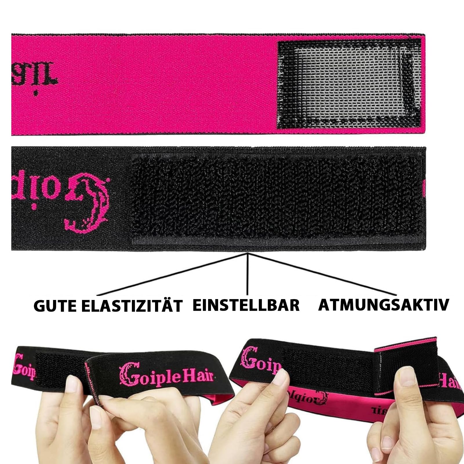 Wig Glue Wig Zubehör, Spitzenfront Mit Starkem Halt Perücken Kleber, Wig Accessories Mit Perückenkleberentferner, Perückenschmelzband, Haarwachsstift, Kantenkontroll-Kantenbürste