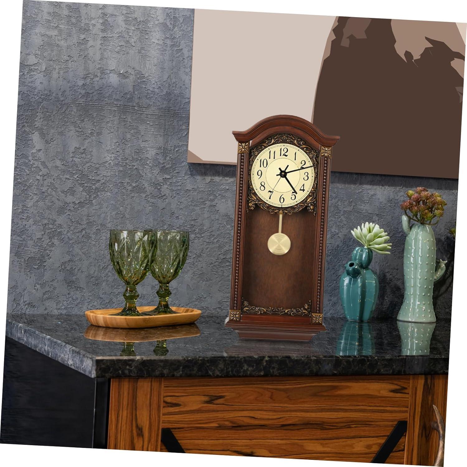 Gadpiparty 5pcs Wall Clock Parts Metal Clock Pendulum Movement Replacement for Vintage Wall