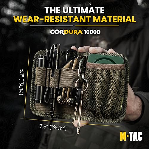 Miniatura 2 de M-Tac Bolsa táctica Insertar Organizador modular Utilidad Admin Bolsa Gancho Sujetadores - Llavero