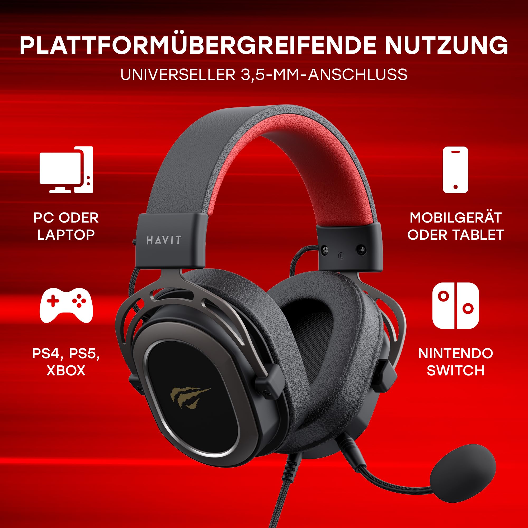 havit Casque de Jeu H2008d