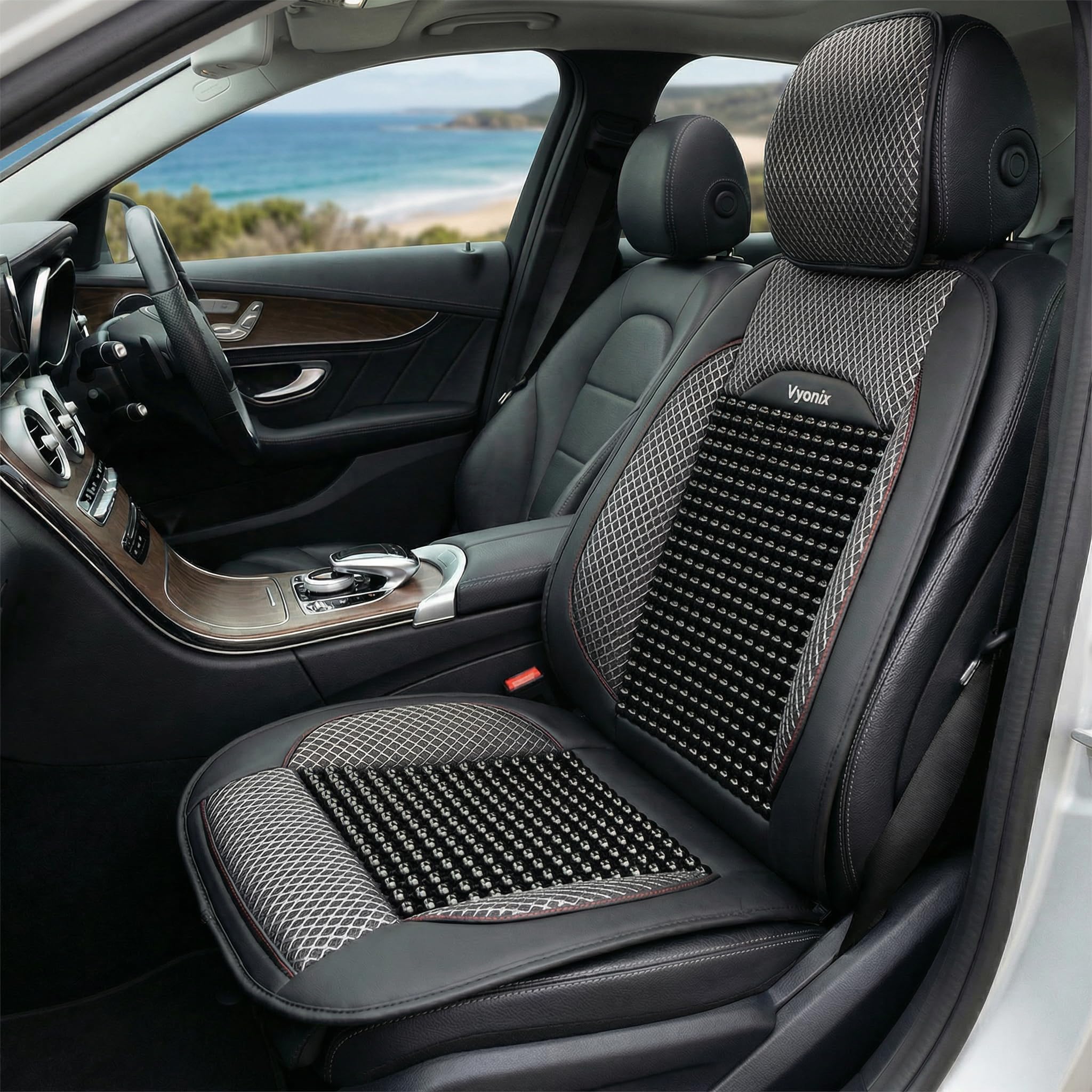 Beaded Car Seat Cover (Vyonix)
