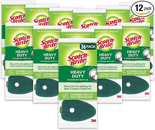 Scotch-Brite Heavy Duty Dishwand Refills Keep Your Hands Out of Dirty Water 36 Refills