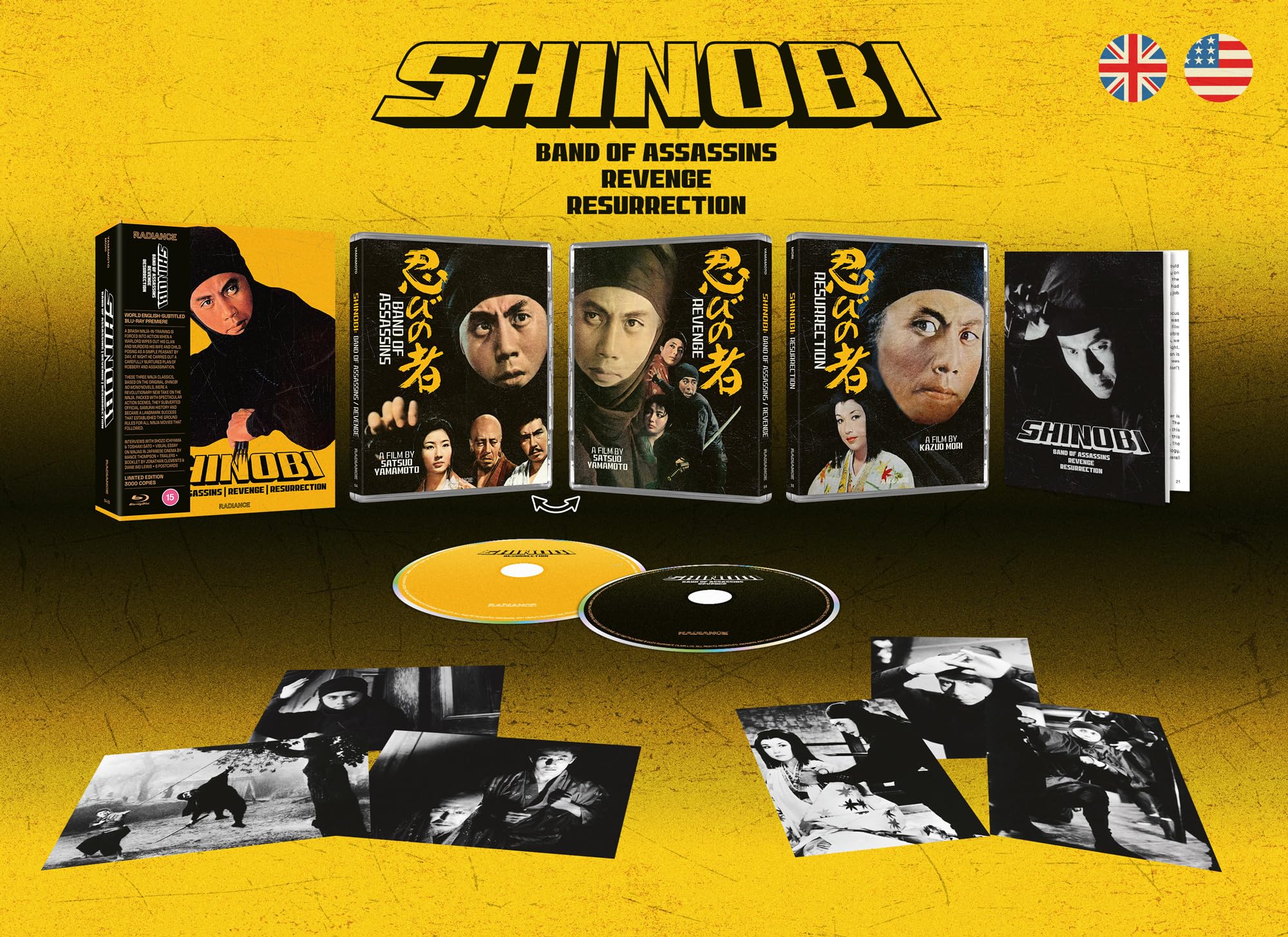 Shinobi: Band of Assassins | Revenge | Resurrection (Limited Edition) [Blu-ray] [Region A & B]